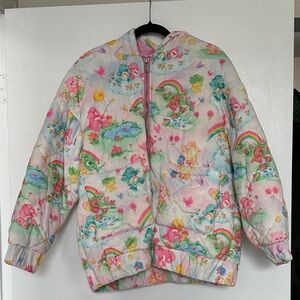 Dolls Kill Pastel Care Bears Zip-Up Hoodie